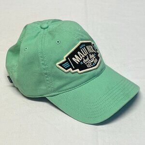 Maui Nix Surf Shop Strap Back Baseball Cap Mint Green Fabric Legacy NWOT